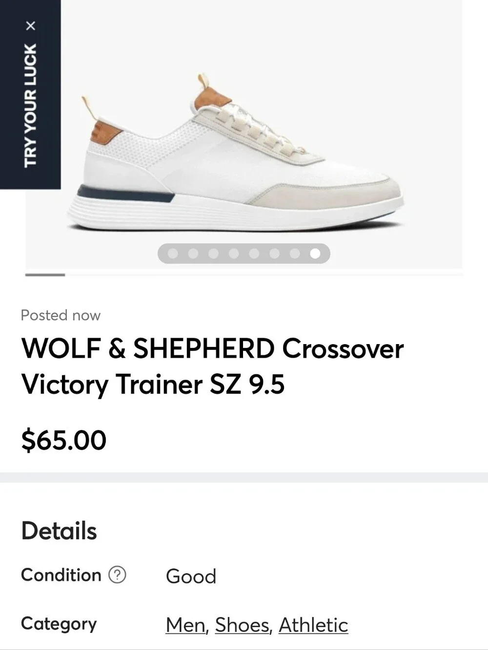 WOLF & SHEPHERD Crossover Victory Trainer SZ 9.5